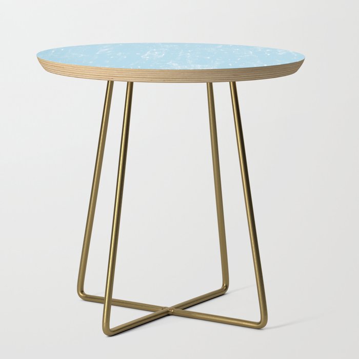 Sky Blue Scribble Texture Side Table