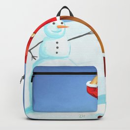 Vintage pin up - happy holidays Backpack