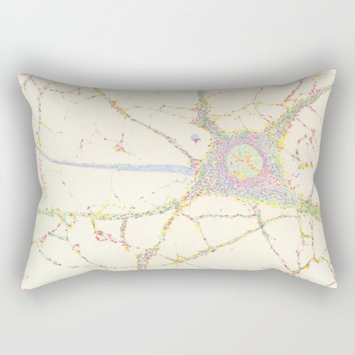 Neuron, brain cell. Rectangular Pillow