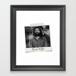 Manson Charles Signature Prison Framed Art Print