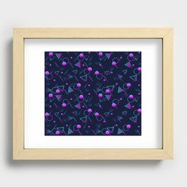 Retro 80's and 90's Design Recessed Framed Print