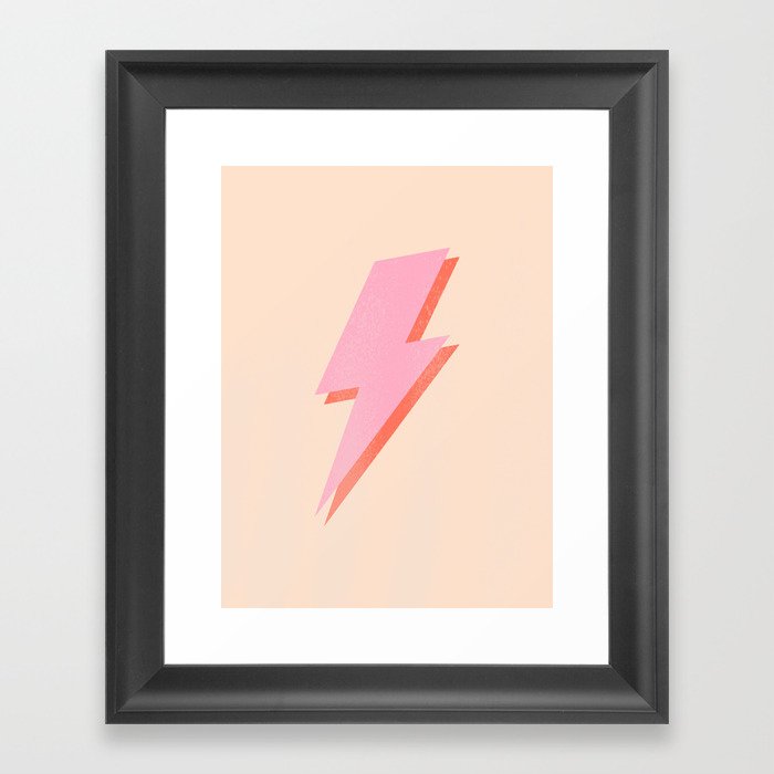 Thunderbolt: The Peach Edition Framed Art Print