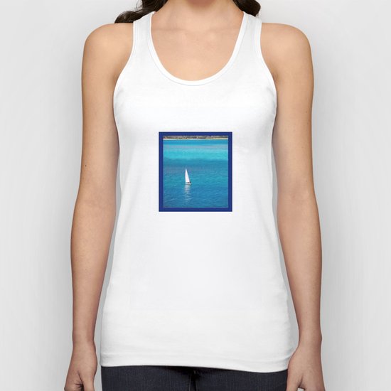 Perfect Blue Sailing Day Unisex Tank Top
