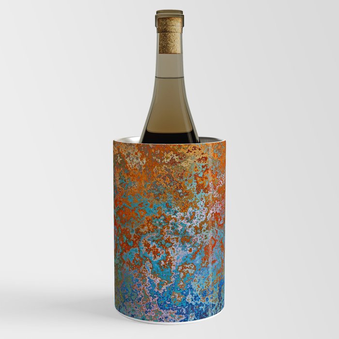 Vintage Rust, Terracotta and Blue Wine Chiller