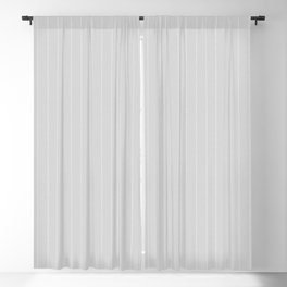 French Grey Linen Stripe Blackout Curtain