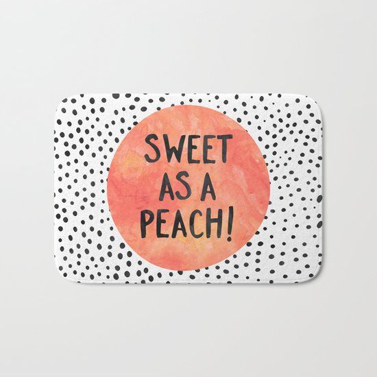 Sweet as a peach! Bath Mat