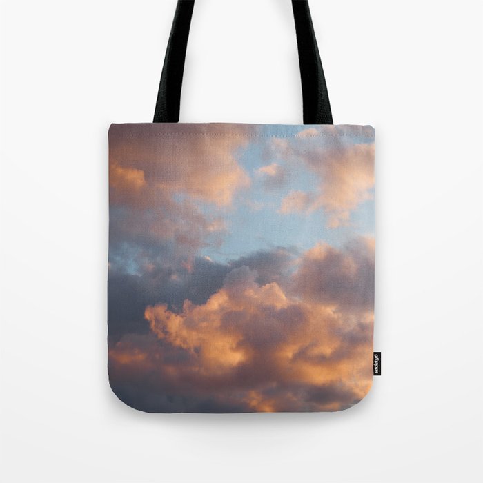 Peach Clouds Tote Bag