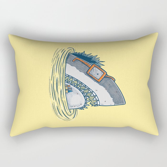 The Nerd Shark Rectangular Pillow