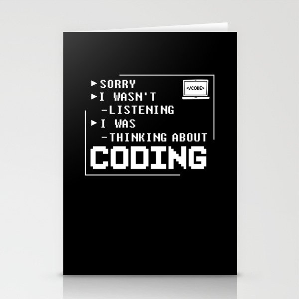 Coding Programmer Gift Medical Computer Developer Stationery Cards