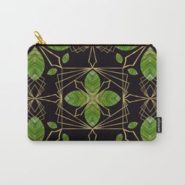 Flora and Fauna in Gold #2 - Pattern Carry-All Pouch