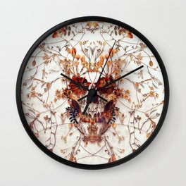 Delicate Skull Wall Clock