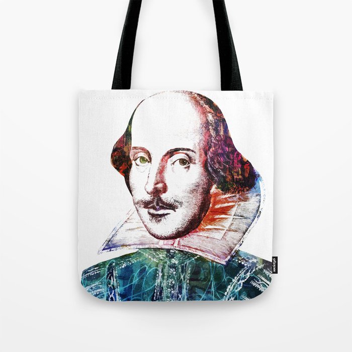 Graffitied Shakespeare Tote Bag