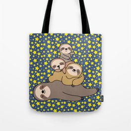 Kawaii Sloth Stack-Sloth Tote Bag