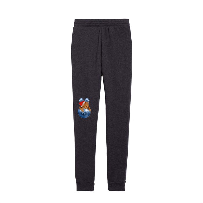 Christmas Cat and Snow Kids Joggers