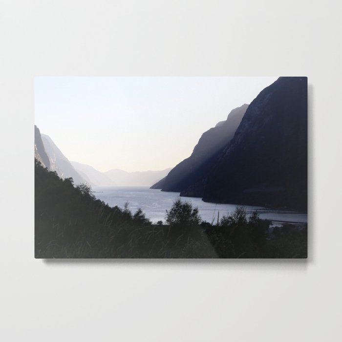 Wanderlust in Norway, Europe, Lysefjord in the evening, landscape made by ice - wall art - travel art - planet earth Metal Print
