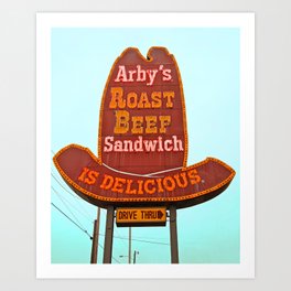 Classic Arby's sign Art Print