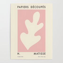 Henri Matisse, Cut-outs Pink Beige Poster