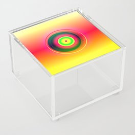 Inner Circle (Abstract Red and Yellow Design) Acrylic Box