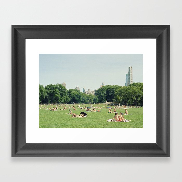 Summer in Central Park New York City | 35mm Film Photography Framed Art Print