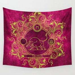 Zodiac - PinkLemon - Taurus Wall Tapestry
