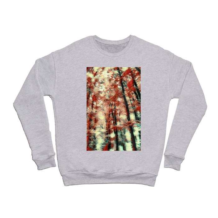 Autumn forest walk Crewneck Sweatshirt