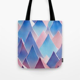 Cute Blush Pink Triangle Pattern Tote Bag