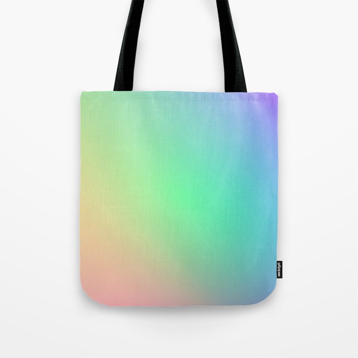 Rainbow Watercolor Ombre Tote Bag