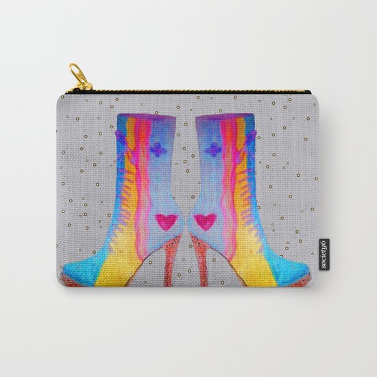 The Elisavet's Painted Boots | Kids painting |Fashion Design Carry-All Pouch