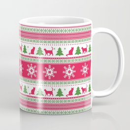 Cute Cat Christmas Pattern Mug