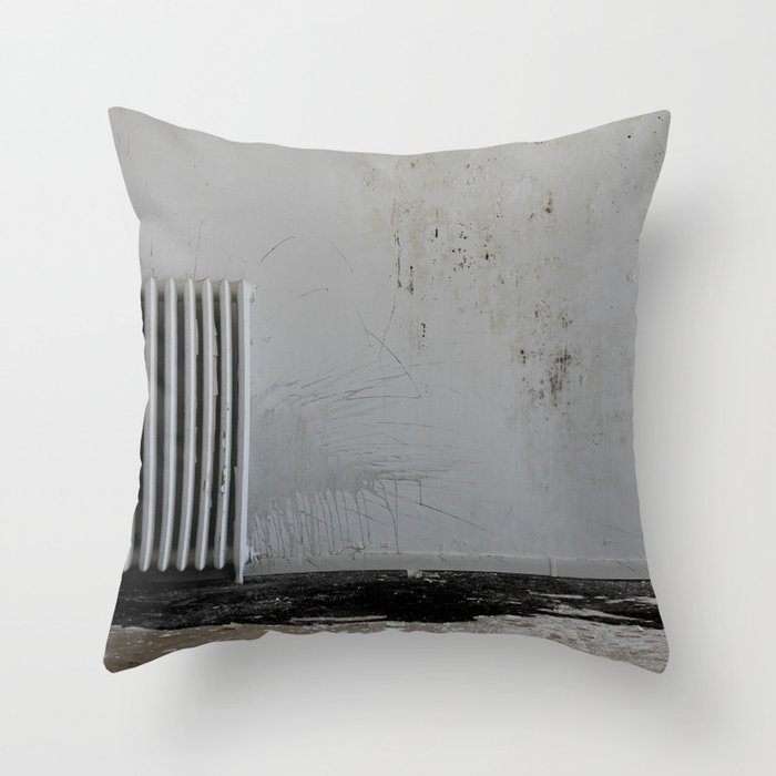 LOST PLACES - pissing radiator Throw Pillow