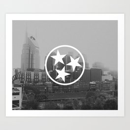 Nashville Tristar Skyline Art Print