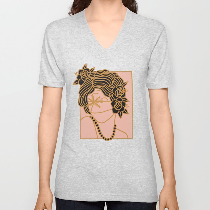 PALM DREAMS V Neck T Shirt