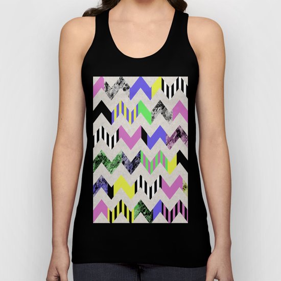 Crazy Zig Zags Unisex Tank Top