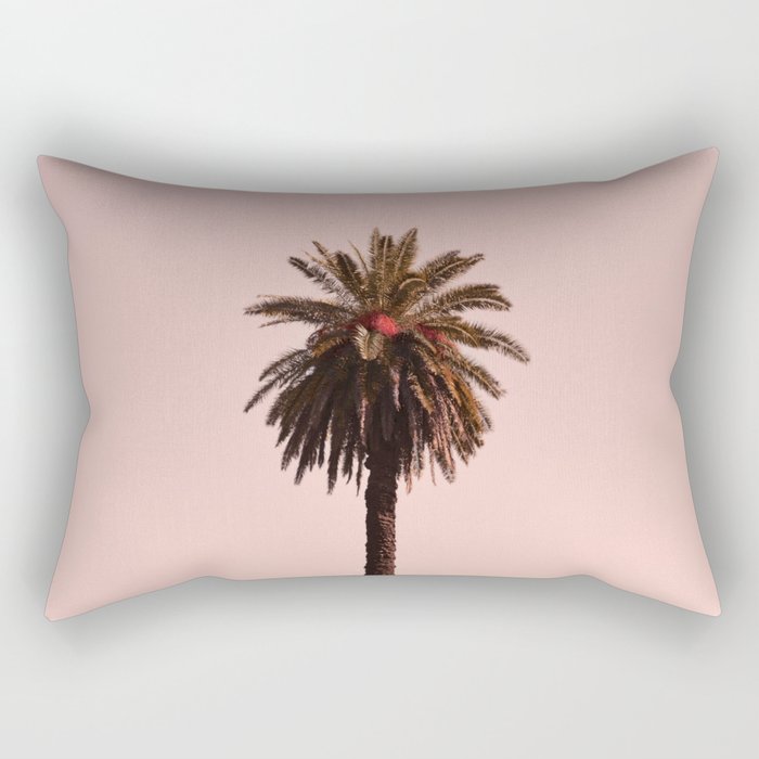 Minimal Palm Tree Rectangular Pillow