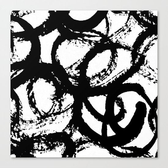 Dance Black and White Canvas Print