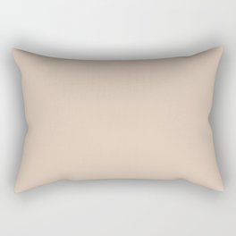 Playa Arenosa solid color. Sandy beach warm neutral shade modern abstract plain pattern  Rectangular Pillow