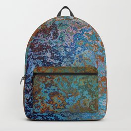 Blue and Orange Rust Backpack