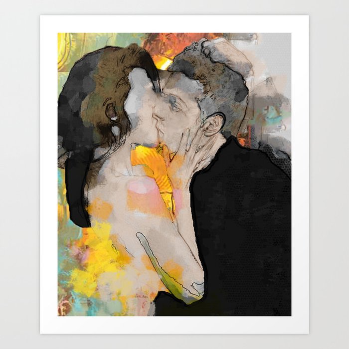 Lovers Art Print