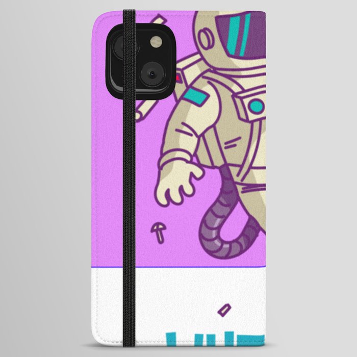 Astronaut in Problem - whoops!!! iPhone Wallet Case