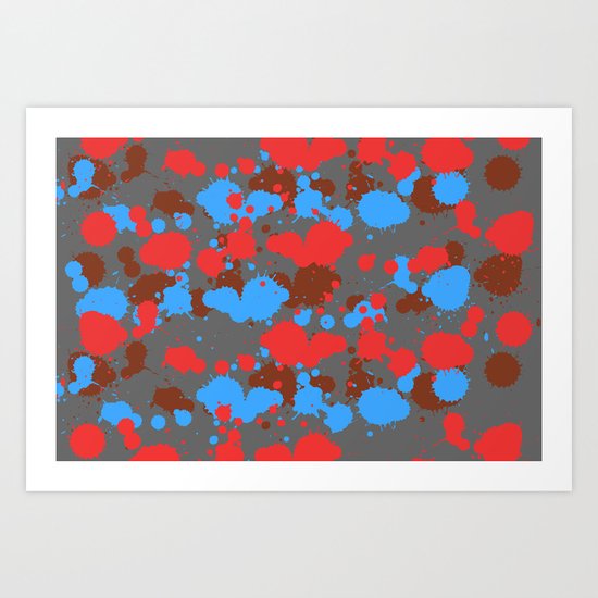 color dripping Art Print
