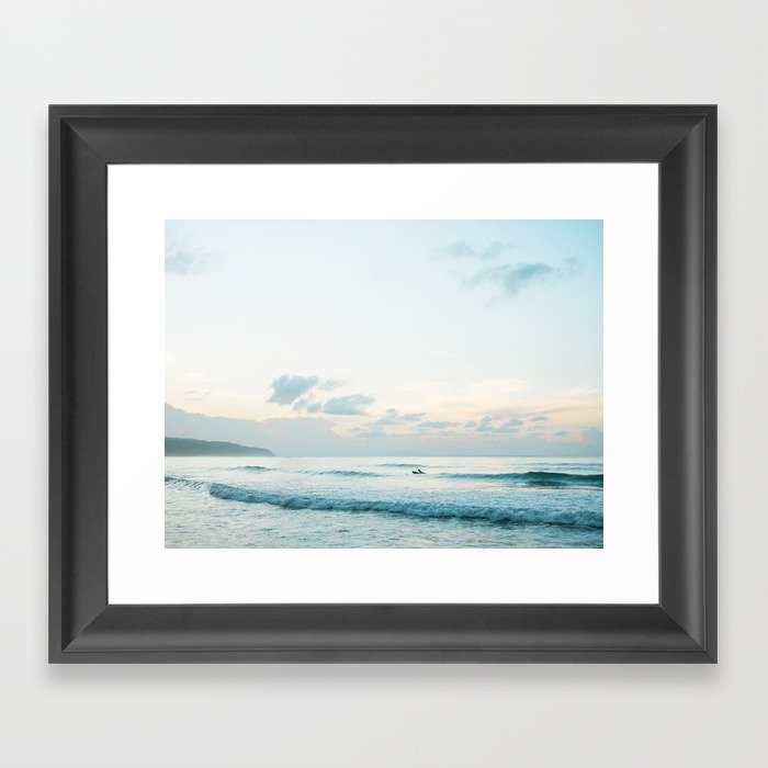 Once your board hits the ocean | Surf travel photography print | Central America Framed Art Print