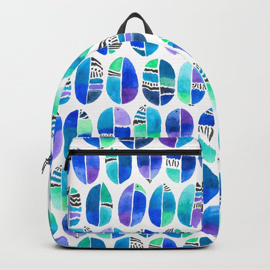 Oceanic Coffee Beans Pattern Backpack