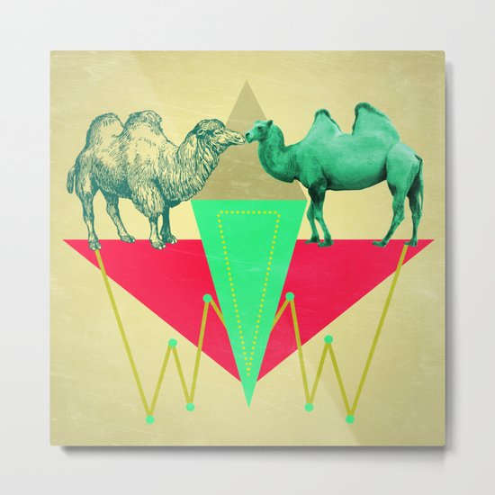 Camel Kiss Metal Print
