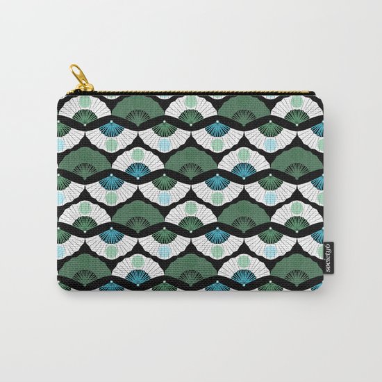 Green Vintage Carry-All Pouch
