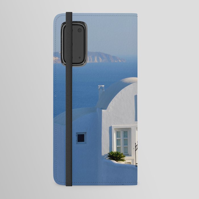 Santorini House Greece Android Wallet Case