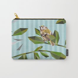 Cute Geometric Goldcrests Pattern Carry-All Pouch