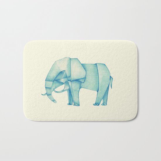 Paper Elephant Bath Mat