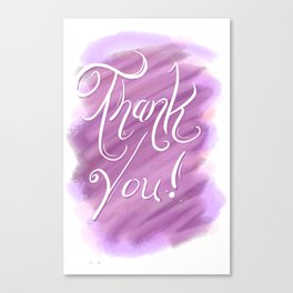 Thank you Canvas Print