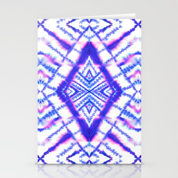Dye Diamond Iridescent Blue Stationery Cards