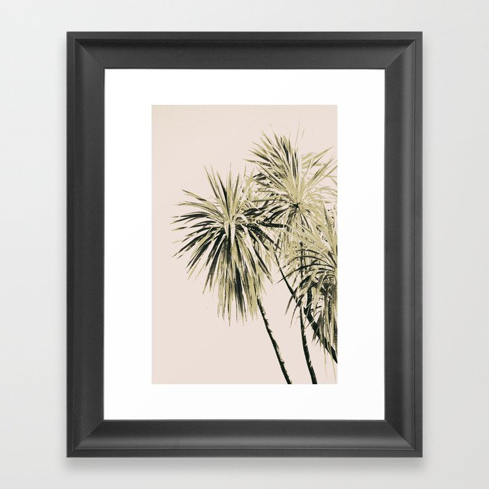 Tropical Palm Trees #1 #tropical #decor #art #society6 Framed Art Print